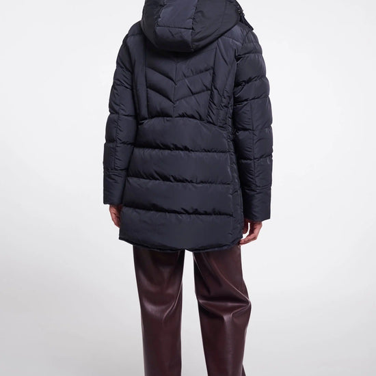 Young Ideas & Henmores -Nusa Detachable Hood Padded Coat -Dark Navy -8