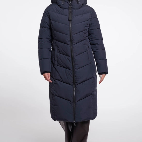 Young Ideas & Henmores -Zendaya Hooded Padded Coat -Dark Navy -8