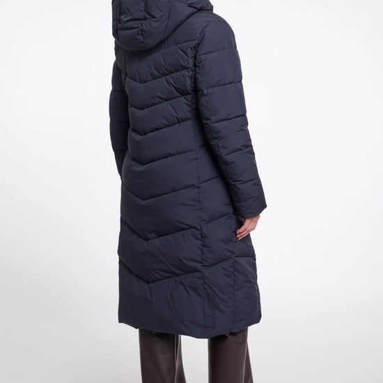 Young Ideas & Henmores -Zendaya Hooded Padded Coat -Dark Navy -8