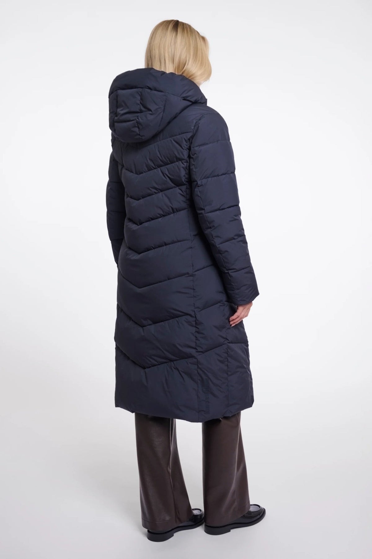 Young Ideas & Henmores -Zendaya Hooded Padded Coat -Dark Navy -8