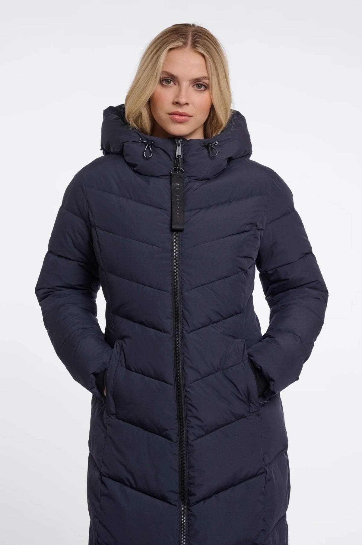 Young Ideas & Henmores -Zendaya Hooded Padded Coat -Dark Navy -8
