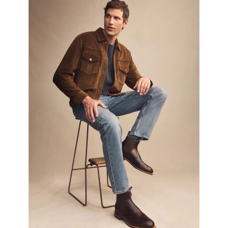 Young Ideas & Henmores -Comfort Craftsman Boot -Mid Brown -11