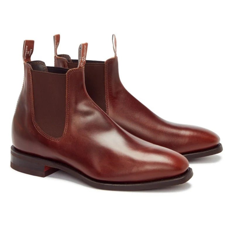 Young Ideas & Henmores -Comfort Craftsman Boot -Mid Brown -11