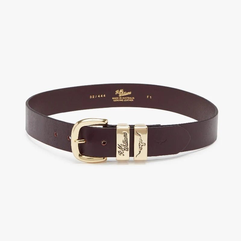 Young Ideas & Henmores -Drover Belt -Chestnut/Gold -36