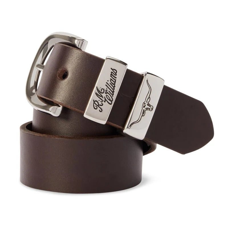 Young Ideas & Henmores -Drover Belt -Chestnut/Silver -34