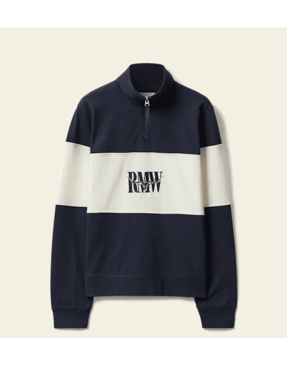 Young Ideas/Henmores - Heritage 1/4 Zip Sweatshirt - Navy - S