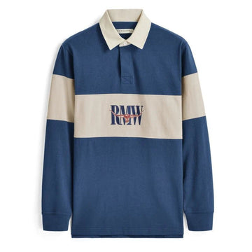Young Ideas & Henmores -Heritage Panel Rugby -Mid Blue -S