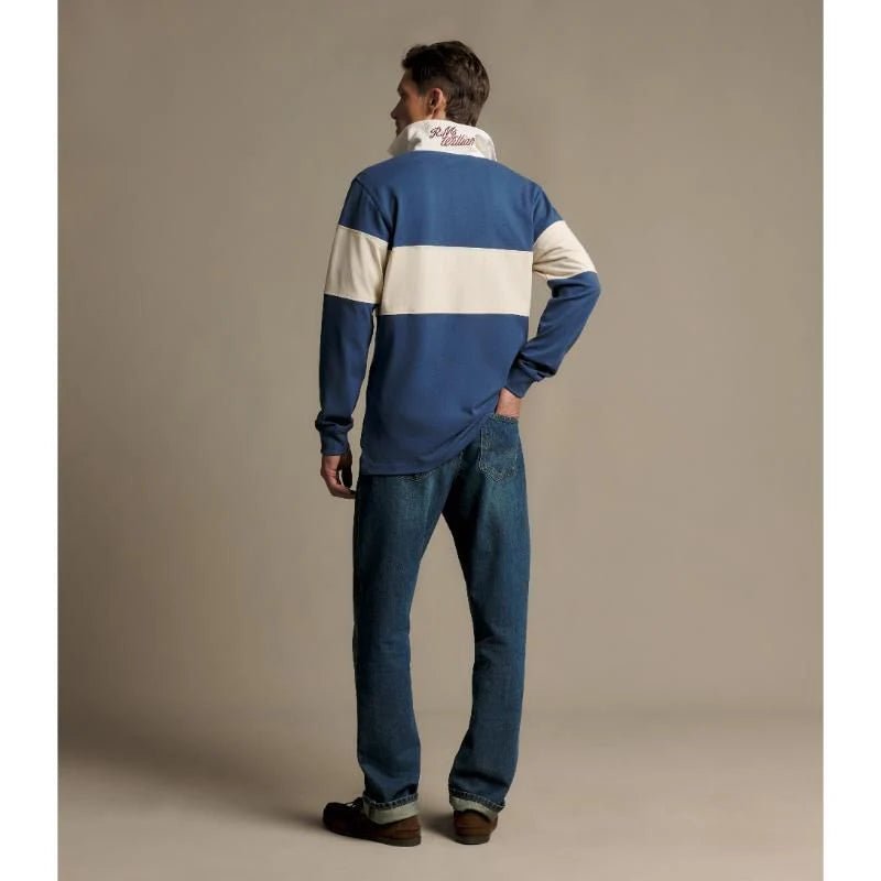 Young Ideas & Henmores -Heritage Panel Rugby -Mid Blue -S