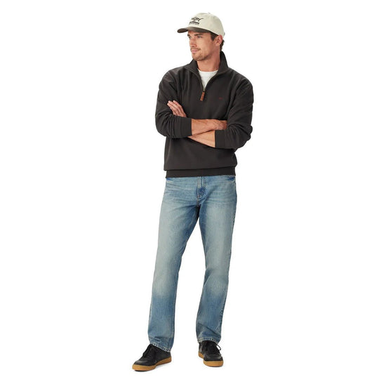 Young Ideas & Henmores -Mulyungarie 1/4 Zip Sweatshirt -Charcoal -S