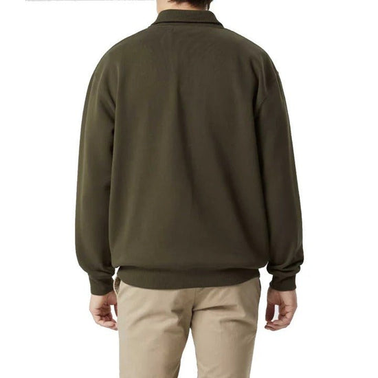 Young Ideas & Henmores -Mulyungarie 1/4 Zip Sweatshirt -Fatigue -S