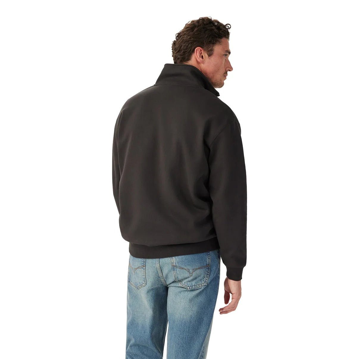 Young Ideas & Henmores -Mulyungarie 1/4 Zip Sweatshirt -Charcoal -S