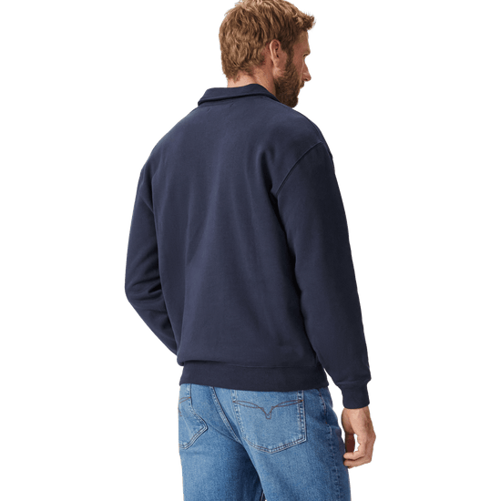 Young Ideas & Henmores -Mulyungarie 1/4 Zip Sweatshirt -Navy -S