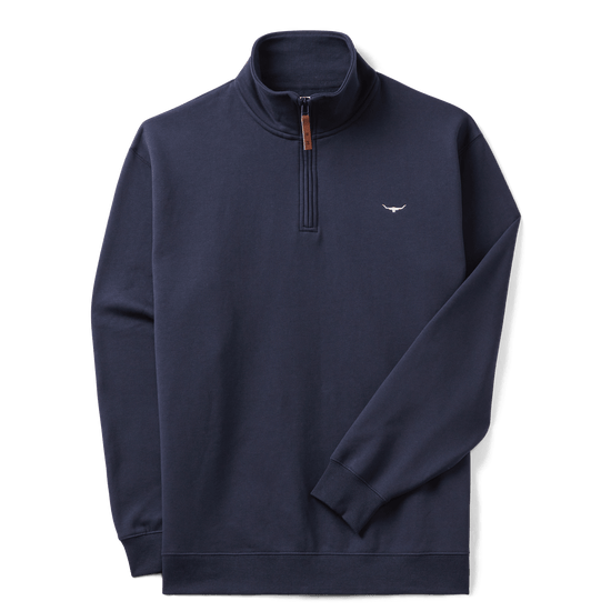 Young Ideas & Henmores -Mulyungarie 1/4 Zip Sweatshirt -Navy -S