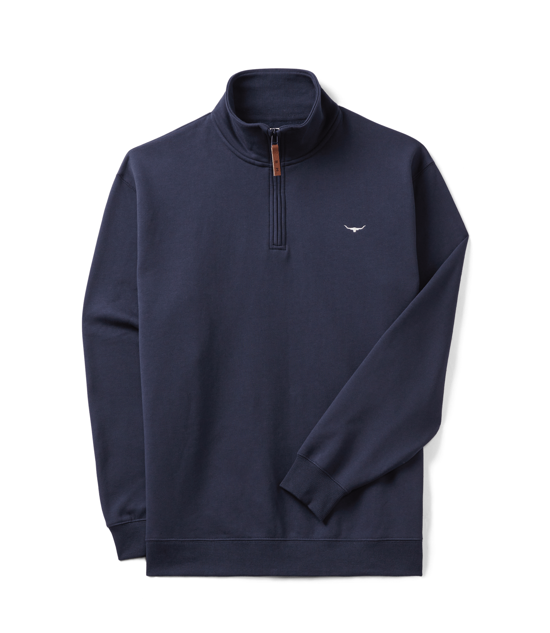 Young Ideas & Henmores -Mulyungarie 1/4 Zip Sweatshirt -Navy -S