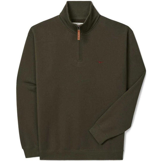 Young Ideas & Henmores -Mulyungarie 1/4 Zip Sweatshirt -Fatigue -S
