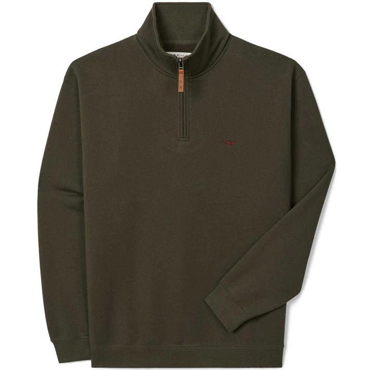 Young Ideas & Henmores -Mulyungarie 1/4 Zip Sweatshirt -Fatigue -S