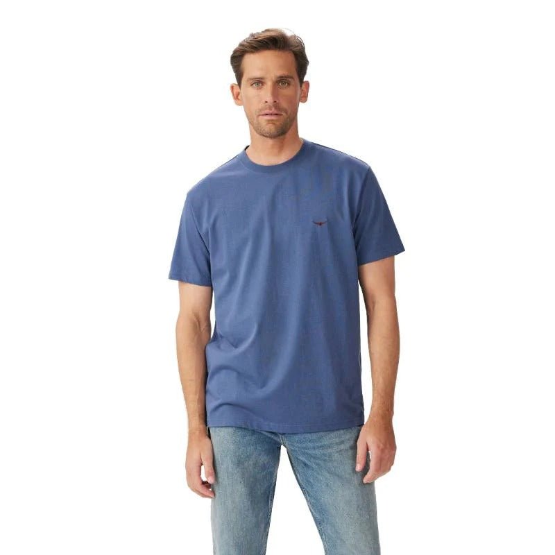 Young Ideas & Henmores -Parson T-Shirt -Vintage Indigo -S