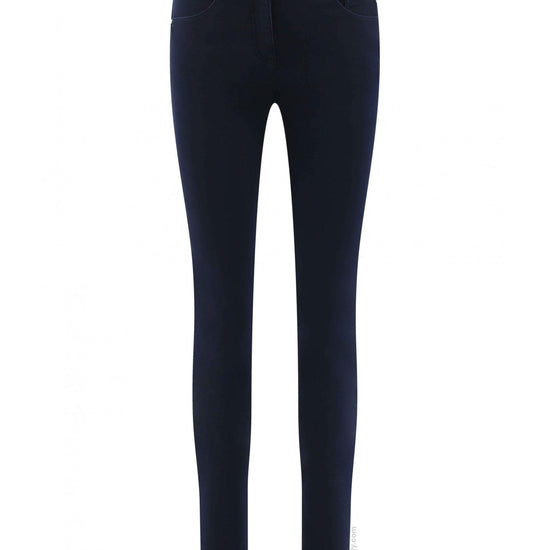 Young Ideas/Henmores - Elena Straight Denim Trousers - 69 Navy - 8