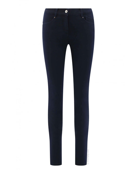 Young Ideas/Henmores - Elena Straight Denim Trousers - 69 Navy - 8
