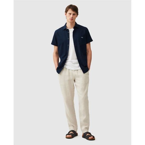 Young Ideas/Henmores - Airtex Short Sleeve Shirt - ink - M