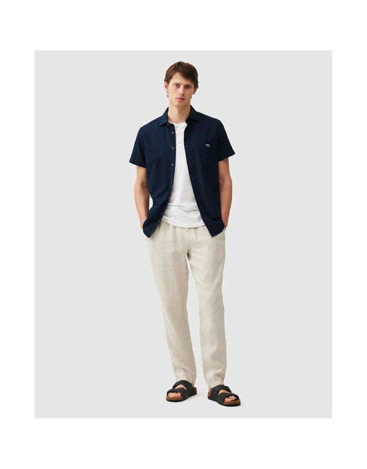 Young Ideas/Henmores - Airtex Short Sleeve Shirt - ink - M