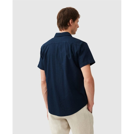 Young Ideas/Henmores - Airtex Short Sleeve Shirt - ink - M