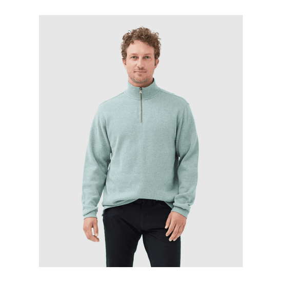 Young Ideas/Henmores - Alton Avenue 1/4 Zip Knit - Eclipse Blue - M