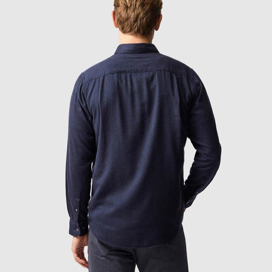 Young Ideas & Henmores -Barhill Long Sleeve Flannel Shirt -Twilight -L