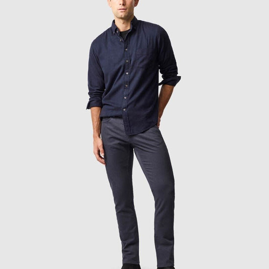 Young Ideas & Henmores -Barhill Long Sleeve Flannel Shirt -Twilight -L
