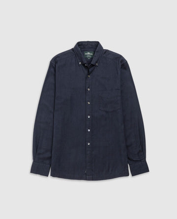 Young Ideas & Henmores -Barhill Long Sleeve Flannel Shirt -Twilight -L