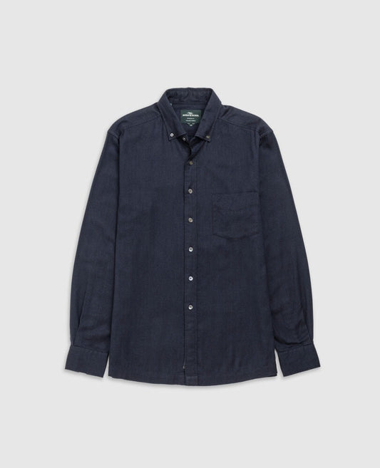 Young Ideas & Henmores -Barhill Long Sleeve Flannel Shirt -Twilight -L