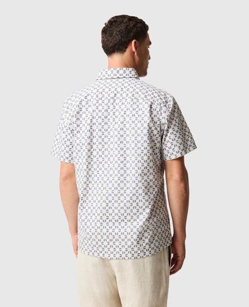 Young Ideas & Henmores - Crown Hill Short Sleeve Shirt - Royal - M