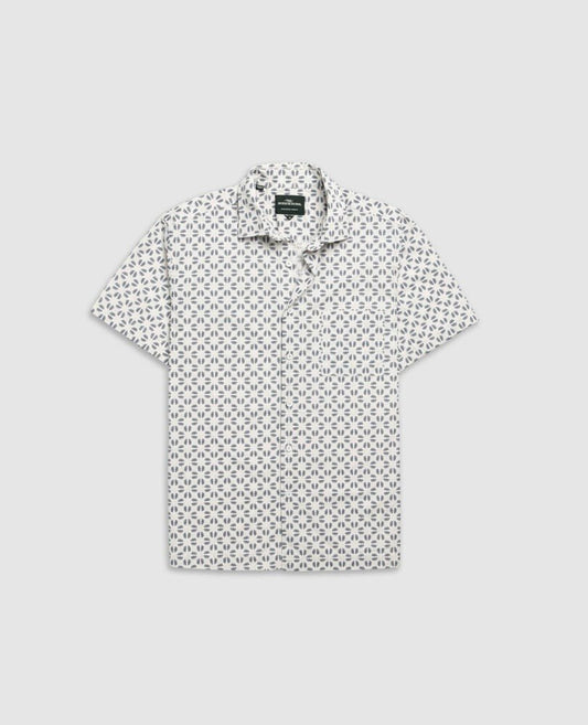 Young Ideas & Henmores - Crown Hill Short Sleeve Shirt - Royal - M