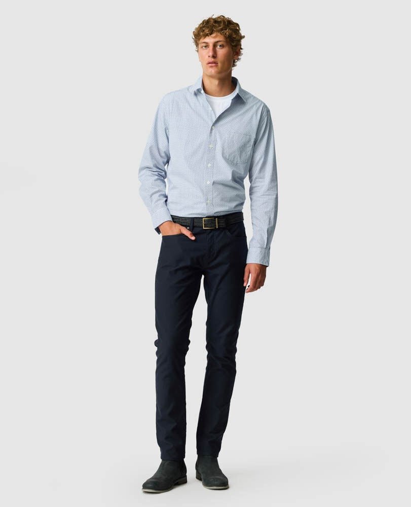 Young Ideas & Henmores -Edbrooke Hill Shirt -Sky -L