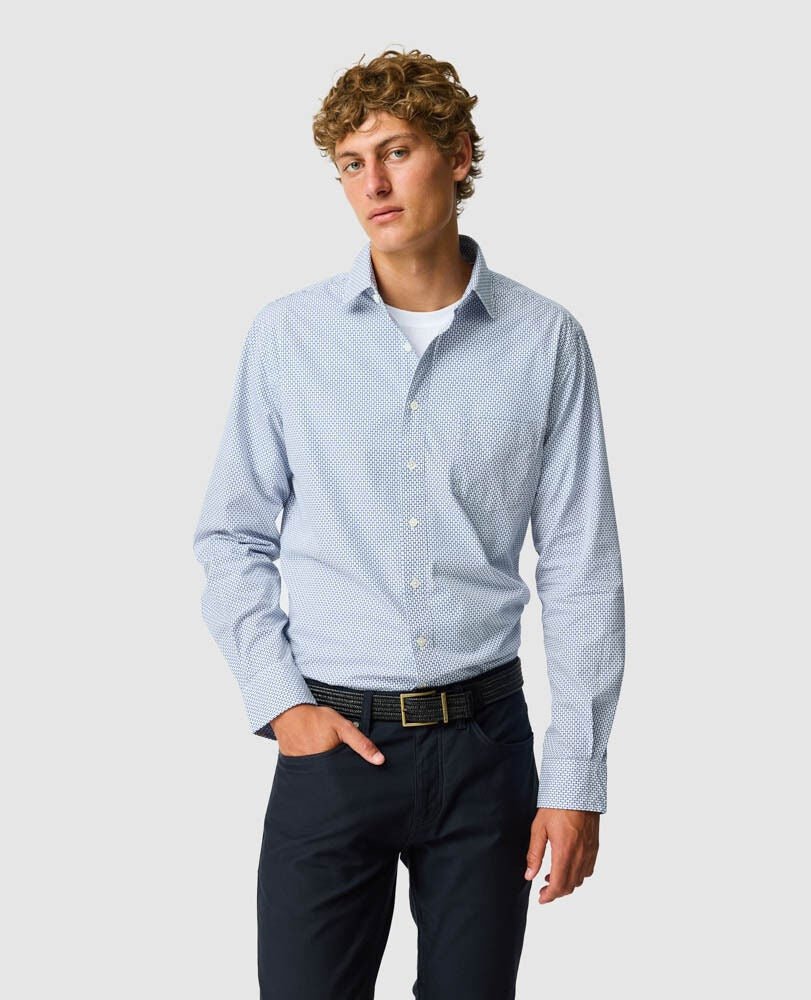 Young Ideas & Henmores -Edbrooke Hill Shirt -Sky -L