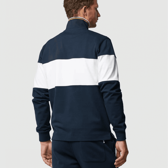 Young Ideas/Henmores - Foresters Peak 1/4 Cotton Sweatshirt - Eclipse - XS