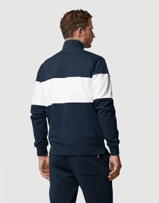 Young Ideas/Henmores - Foresters Peak 1/4 Cotton Sweatshirt - Eclipse - XS