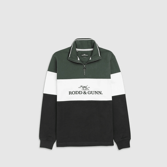 Young Ideas & Henmores - Foresters Peak 1/4 Zip Cotton Sweatshirt - Eclipse - XS