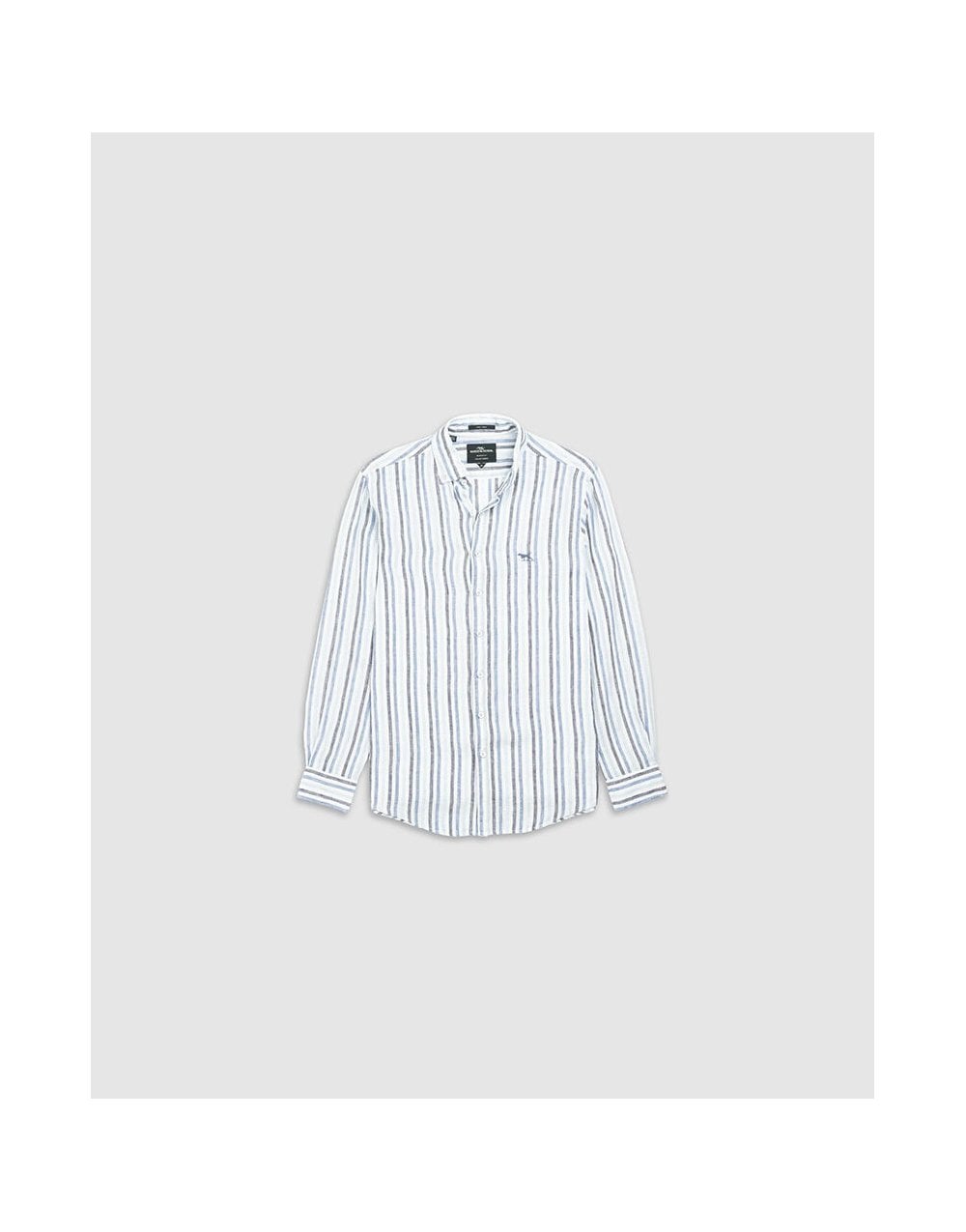 Young Ideas/Henmores - Gimmerburn Long Sleeve Linen Shirt - Leaf - M
