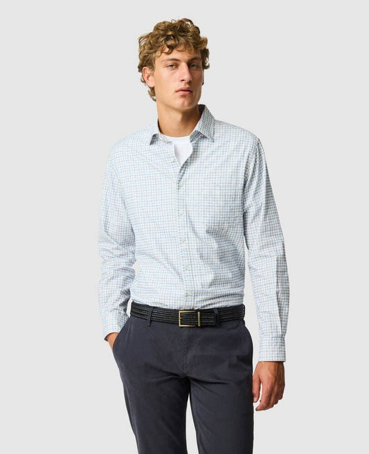 Young Ideas & Henmores -Gledknowe Long Sleeve Shirt -Natural -L