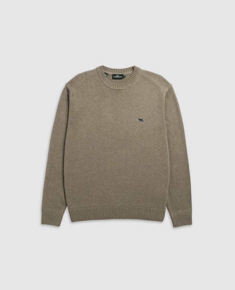 Young Ideas & Henmores -Gunn Cotton Crew Neck Jumper -Willow -M