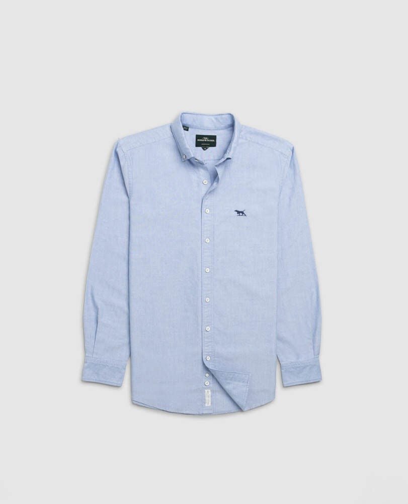 Young Ideas & Henmores -Gunn Oxford Shirt -Arctic -M