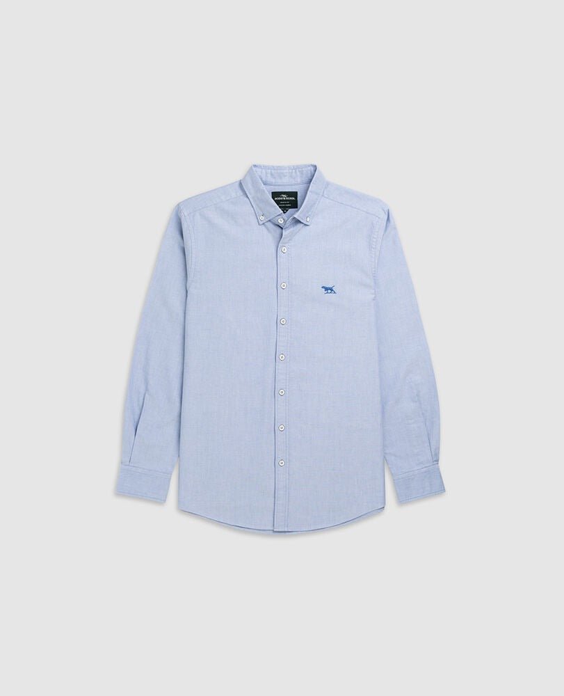 Young Ideas & Henmores -Gunn Oxford Shirt -Sky -M