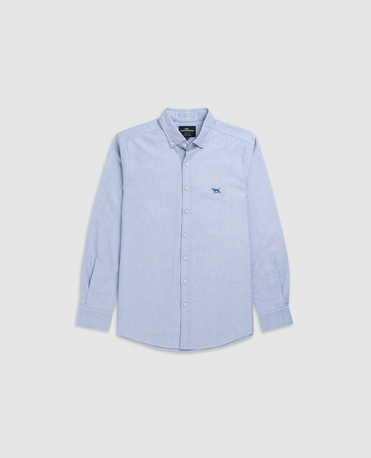 Young Ideas & Henmores -Gunn Oxford Shirt -Sky -M