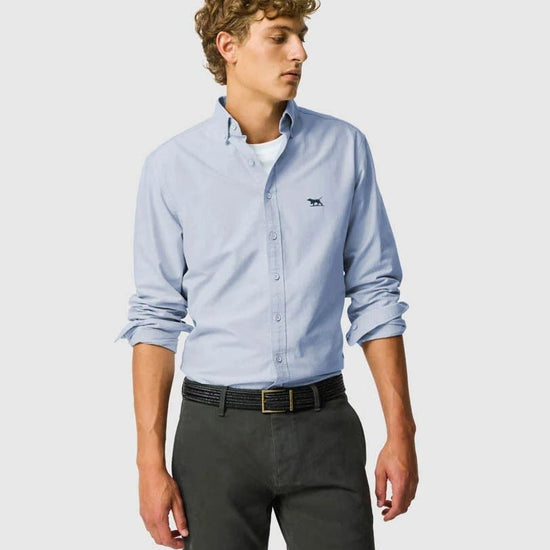 Young Ideas & Henmores -Gunn Oxford Shirt -Arctic -M