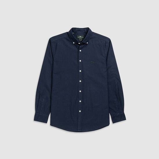 Young Ideas & Henmores -Gunn Oxford Shirt -Navy -M