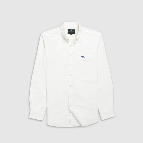 Young Ideas & Henmores -Gunn Oxford Shirt -Blanc -S