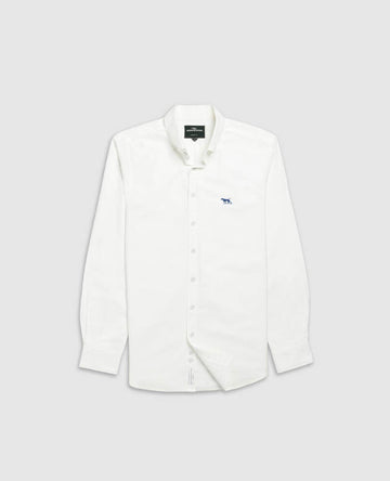 Young Ideas & Henmores -Gunn Oxford Shirt -Blanc -S