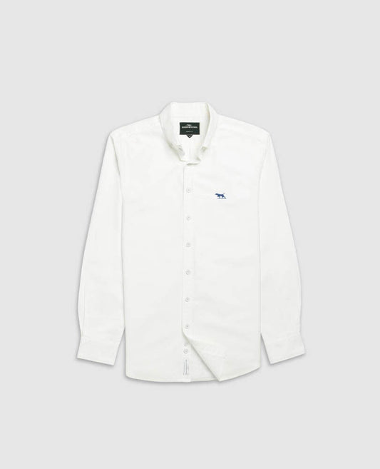Young Ideas & Henmores -Gunn Oxford Shirt -Blanc -S