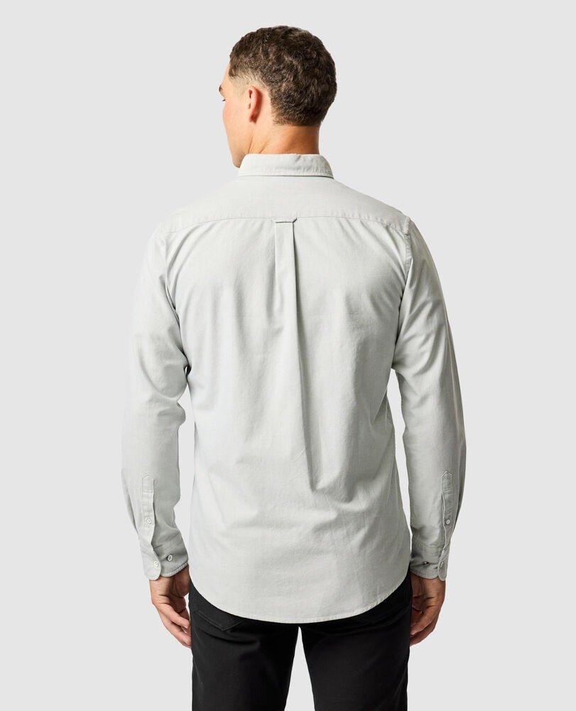 Young Ideas & Henmores -Gunn Oxford Shirt -Dusty Sage -S